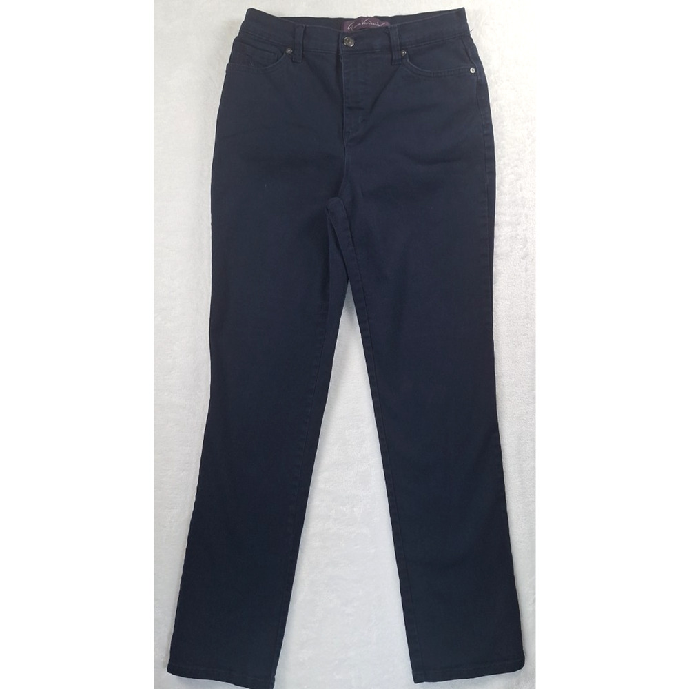 Gloria Vanderbilt Women's Pants Size 4 Dark Blue High Rise Dark